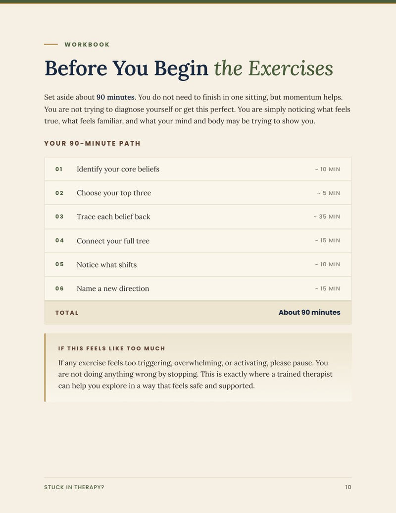 Stuck in Therapy? — The Root Cause Workbook